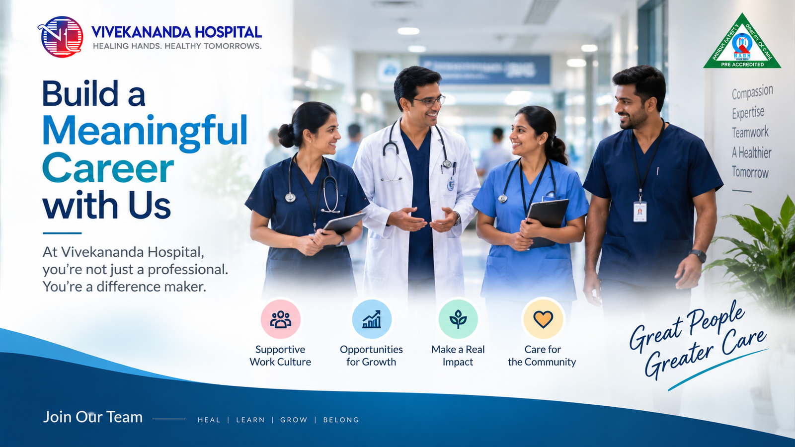 Hospital jobs in Hyderabad at Vivekananda Hospital, Begumpet