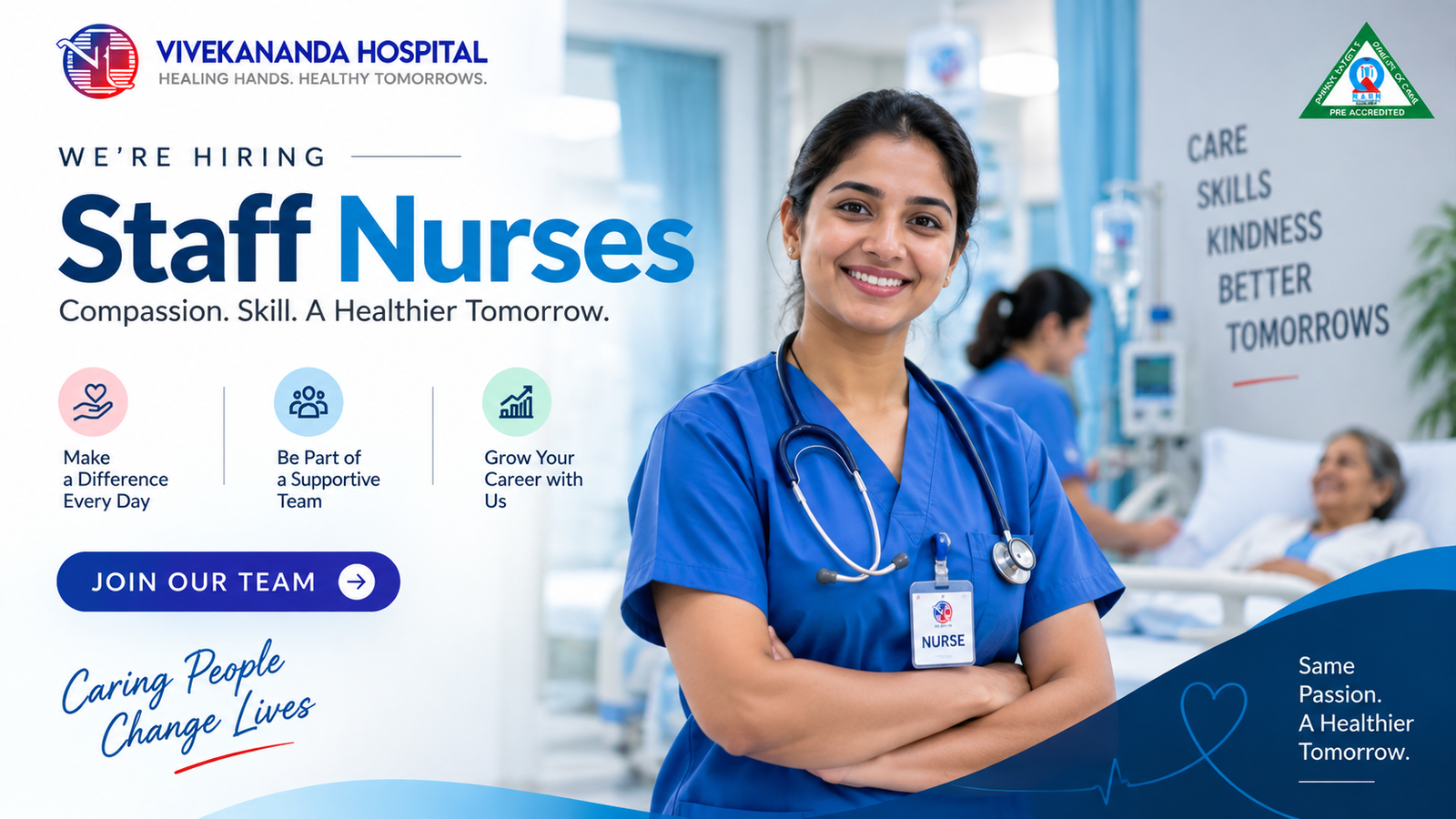 Hospital jobs in Hyderabad at Vivekananda Hospital, Begumpet